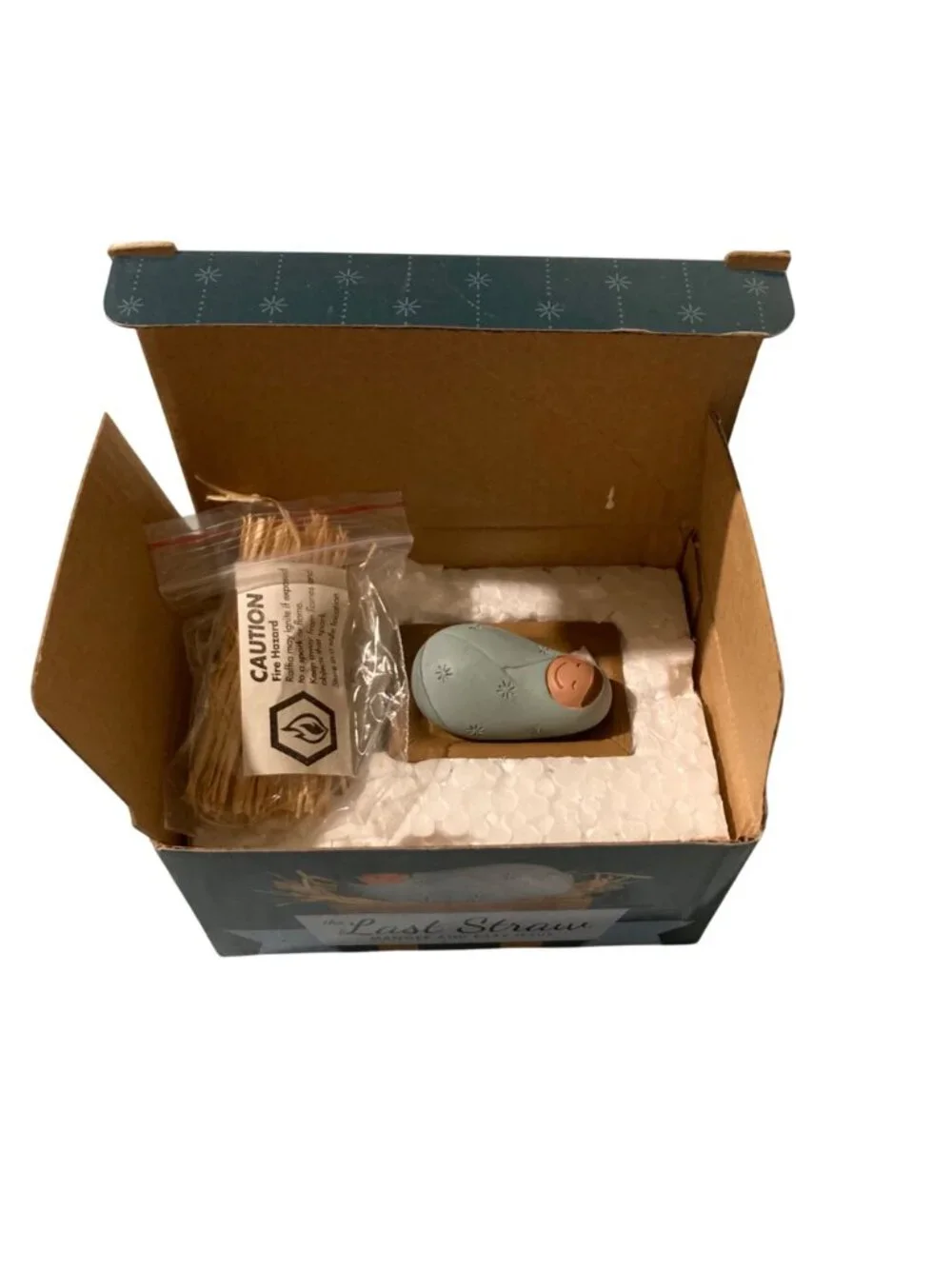 The Last Straw Christmas Nativity Baby Jesus Figurine One Silent Night
